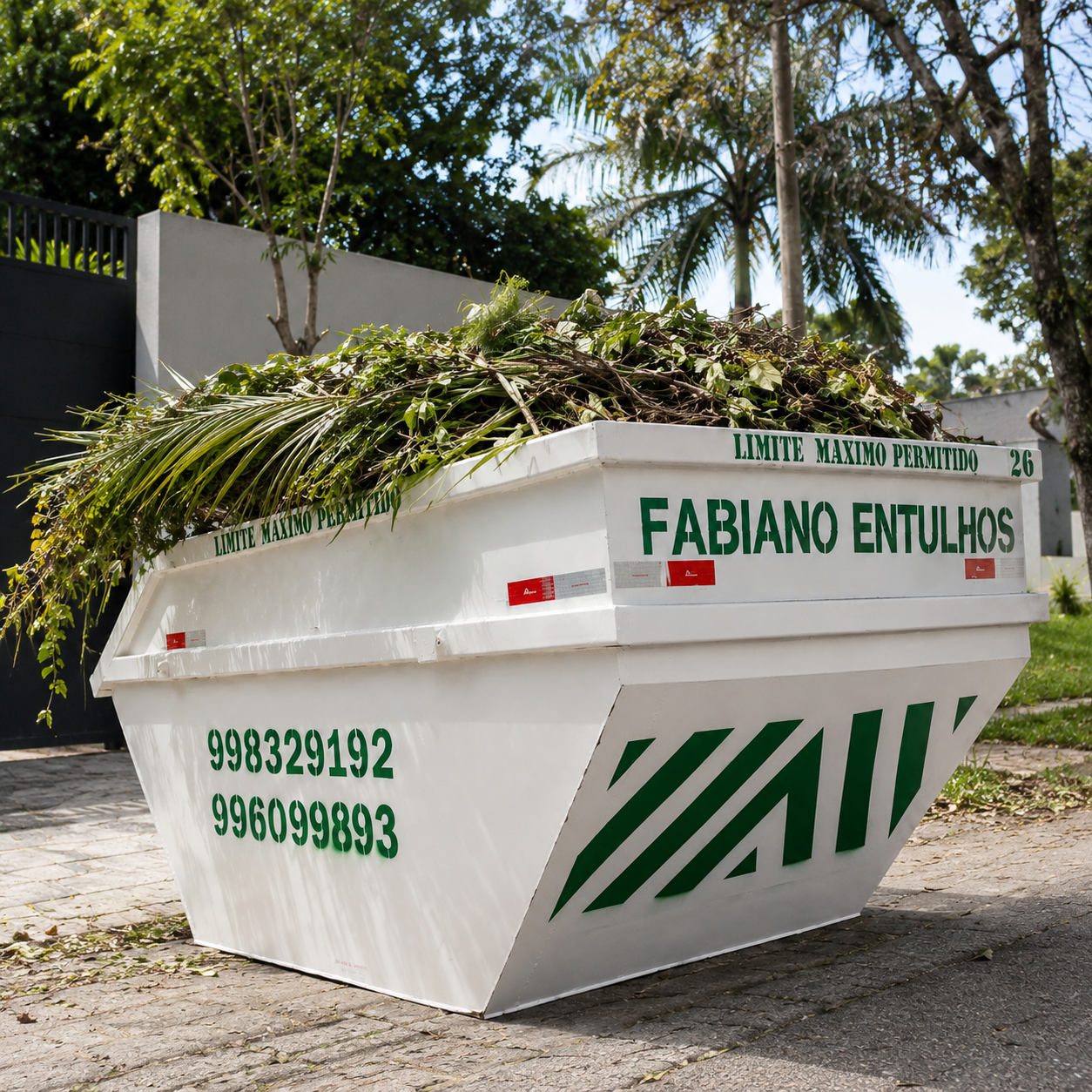 Aluguel de Caçamba para Poda e Limpeza de Áreas